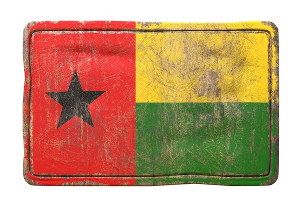Régi Bissau-guineai Köztársaság lobogója — Stock Fotó