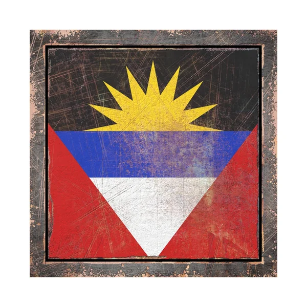 Antigua bandera de Antigua y Barbuda — Foto de Stock