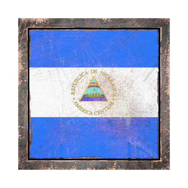 오래 된 니카라과 국기 — 스톡 사진