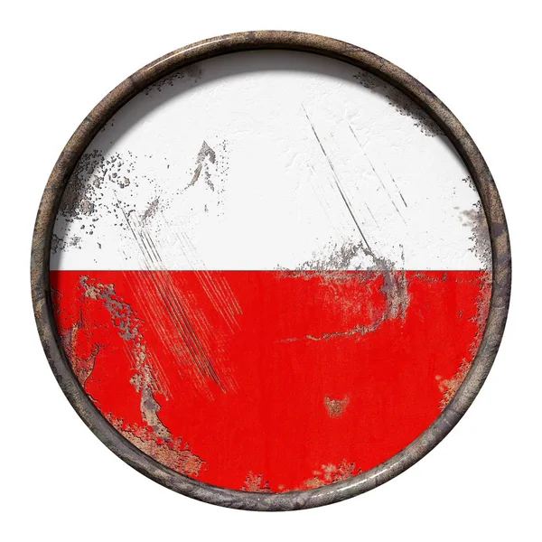 Stary flaga Polska — Zdjęcie stockowe
