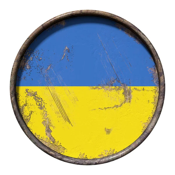 古いウクライナの国旗 — ストック写真