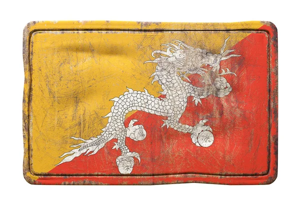 Vecchia bandiera del Bhutan — Foto Stock