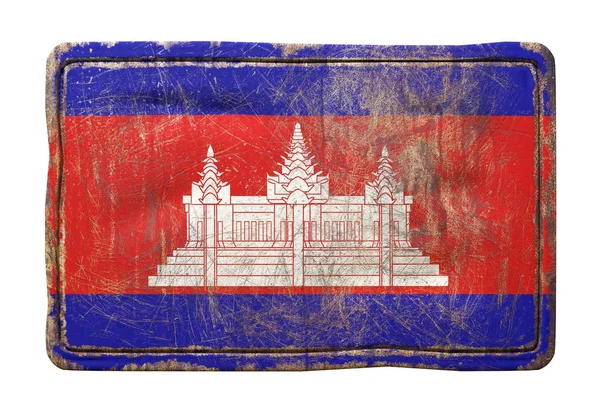 Vieux drapeau du Cambodge — Photo