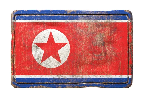 Gamla Nordkorea flagga — Stockfoto