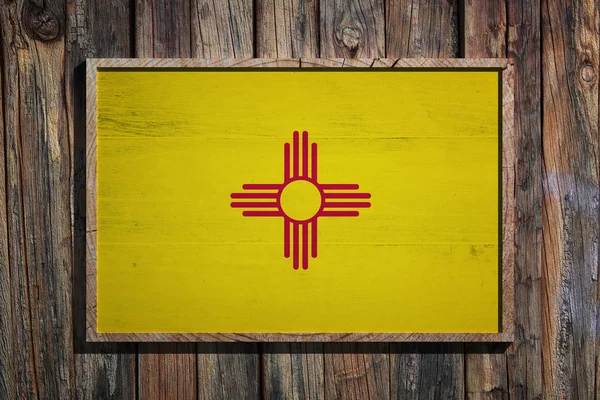 Wooden New Mexico flag