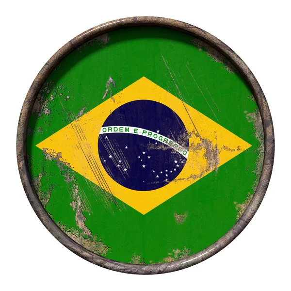 Old Brazil flag — Stock Photo, Image