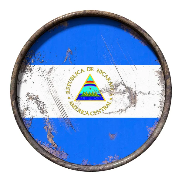 Eski Nikaragua bayrağı — Stok fotoğraf