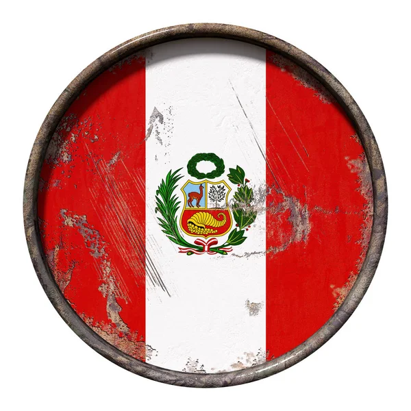 Stary flaga Peru — Zdjęcie stockowe