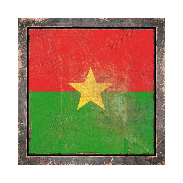 Old Burkina Faso flag — Stock Photo, Image