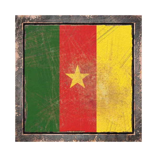 오래 된 카메룬 국기 — 스톡 사진