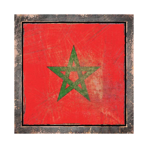 古いモロッコの国旗 — ストック写真