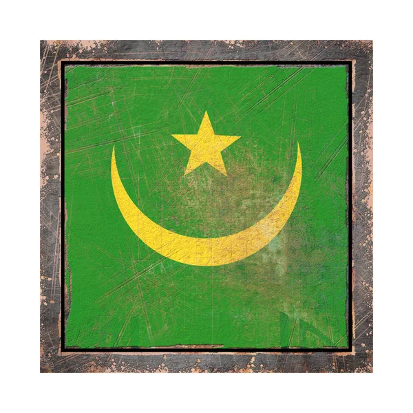 Stary flaga Mauretanii — Zdjęcie stockowe