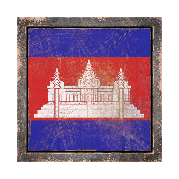 Antigua bandera de Camboya — Foto de Stock