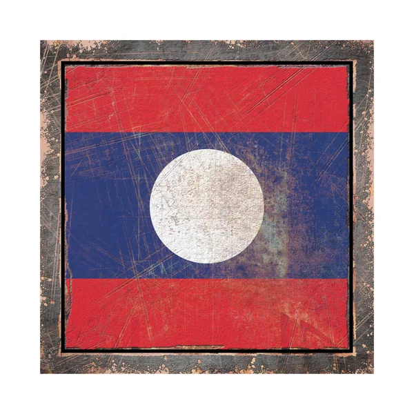 Ancien drapeau du Laos — Photo