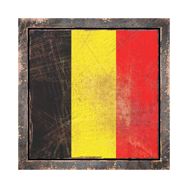 Старый бельгийский флаг — стоковое фото