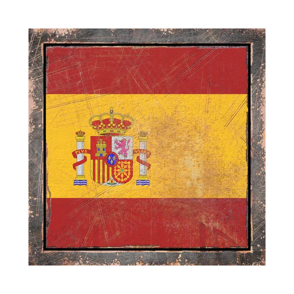 Gamla Spanien flagga — Stockfoto