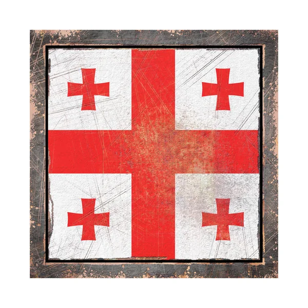 Antigua bandera de Georgia — Foto de Stock