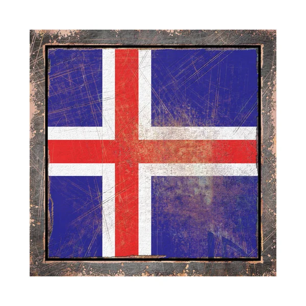 Stary flaga Islandii — Zdjęcie stockowe