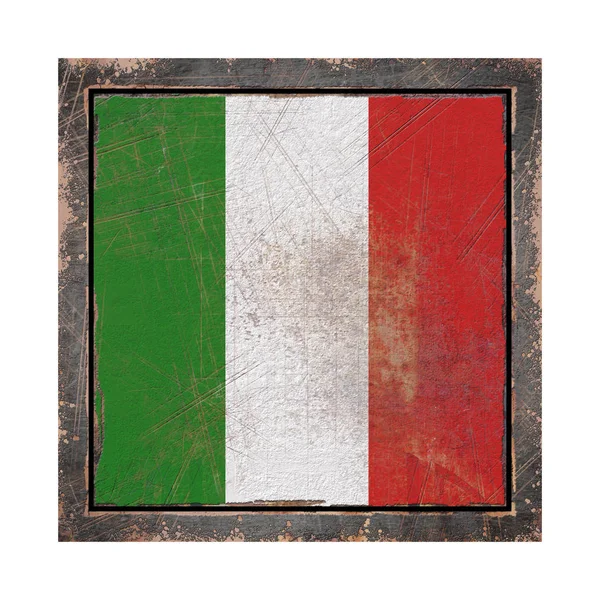 Velha bandeira de itália — Fotografia de Stock
