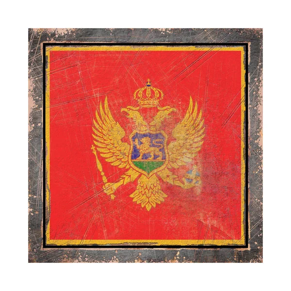 Antigua bandera de Montenegro — Foto de Stock