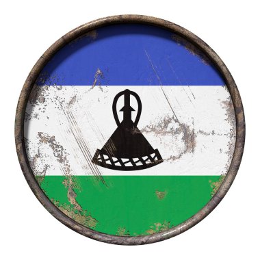 Eski Krallık Lesoto bayrağı