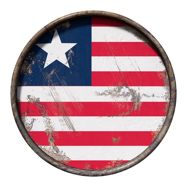 Old Liberia flag — Stock Photo, Image