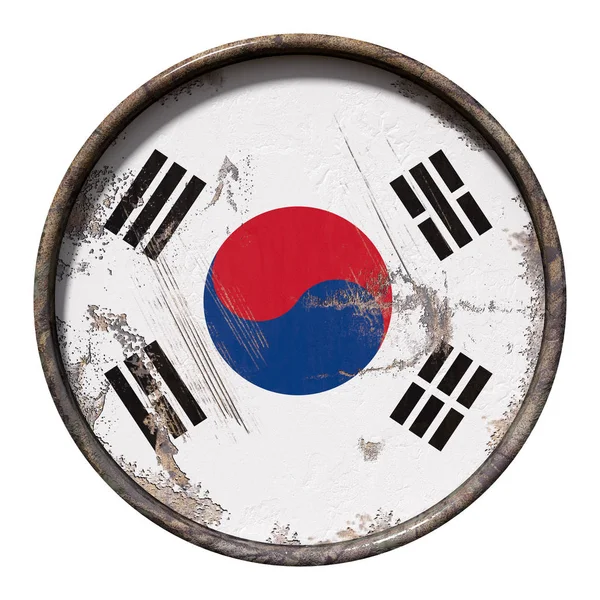 오래 된 한국 깃발 — 스톡 사진