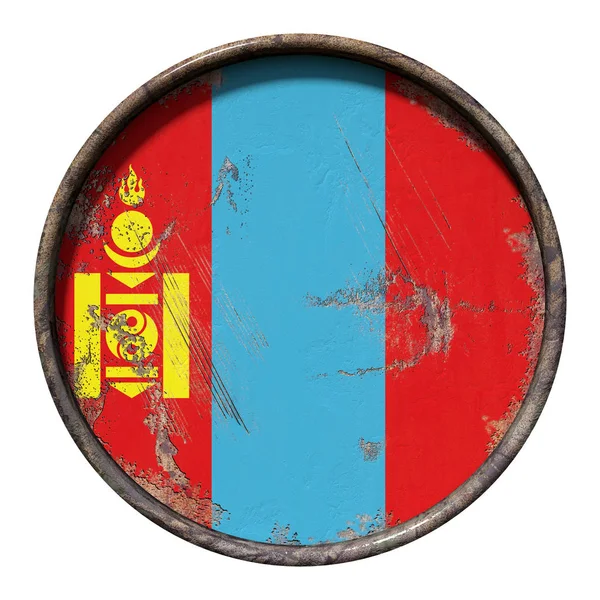 Старе прапор Монголії — стокове фото