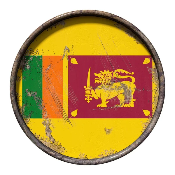 Old Sri Lanka flag — Stock Photo, Image