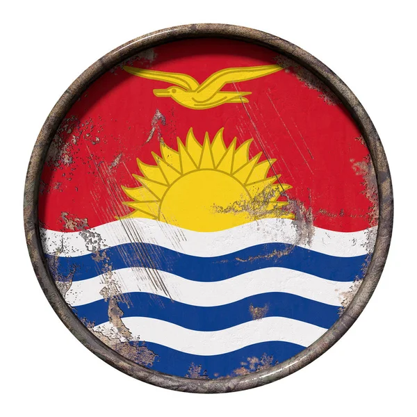 오래 된 키리바시 깃발 — 스톡 사진