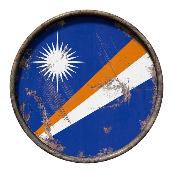 Antigua bandera de las Islas Marshall — Foto de Stock