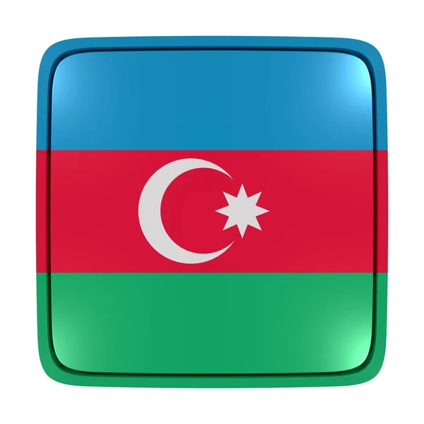 Ikonę flagi Azerbejdżanu — Zdjęcie stockowe
