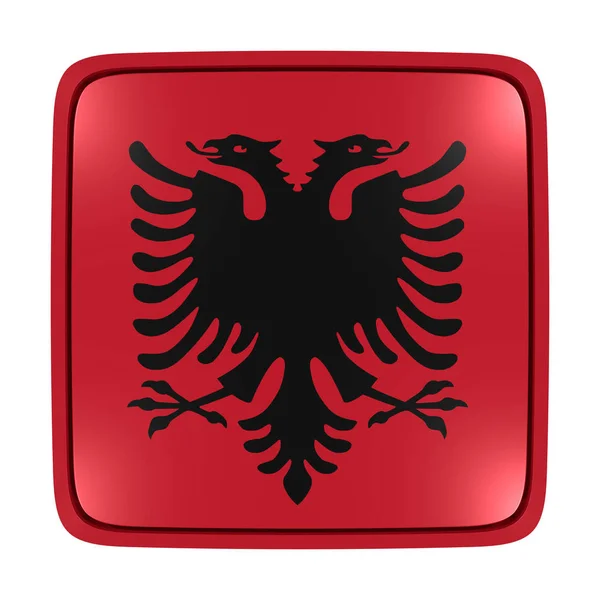 Albanien-Flagge — Stockfoto