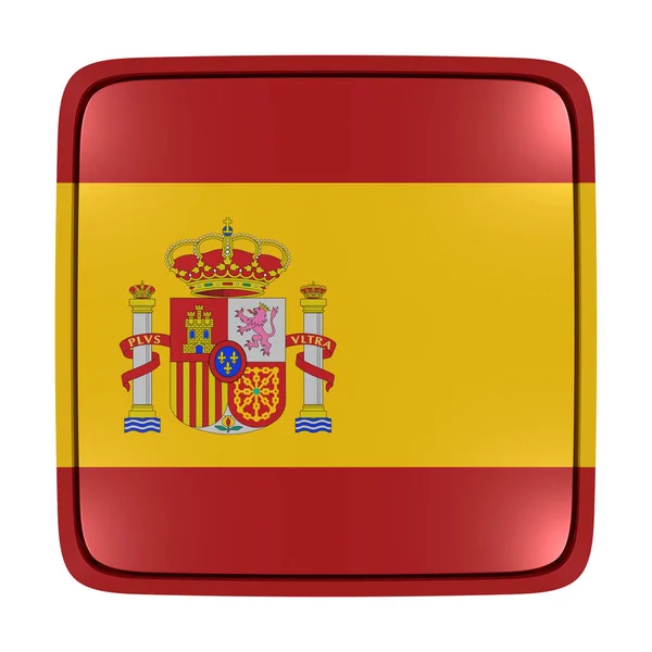 Значок прапорця Іспанії — стокове фото