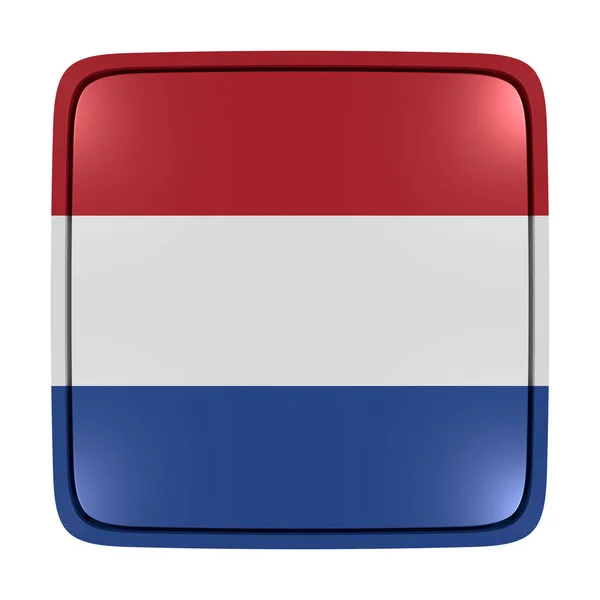 Het pictogram van de vlag van Holland — Stockfoto