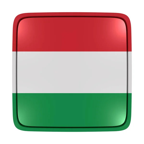 Значок прапорця Угорщини — стокове фото
