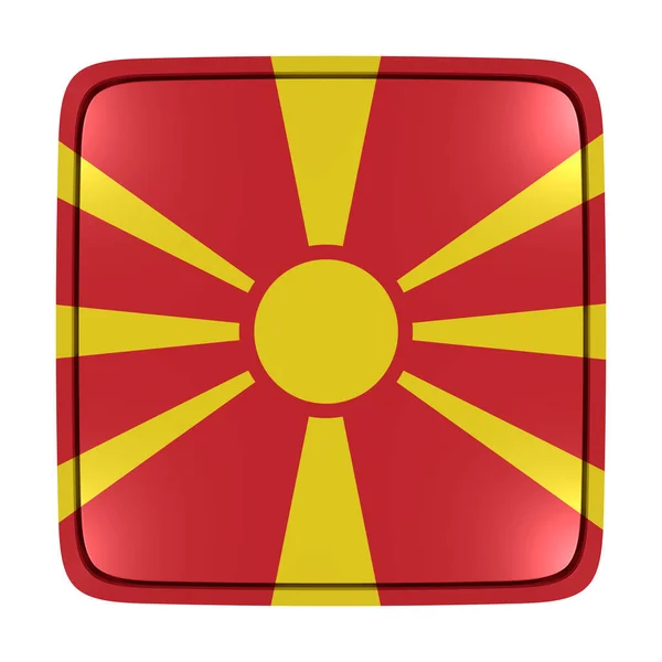 Ikona příznaku Makedonie — Stock fotografie