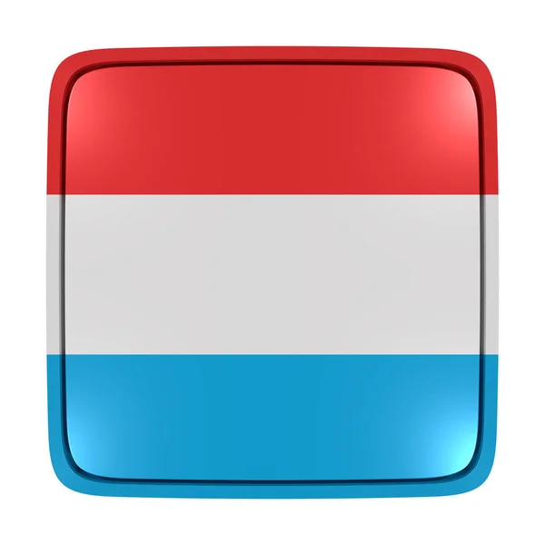 Het pictogram van de vlag van Luxemburg — Stockfoto