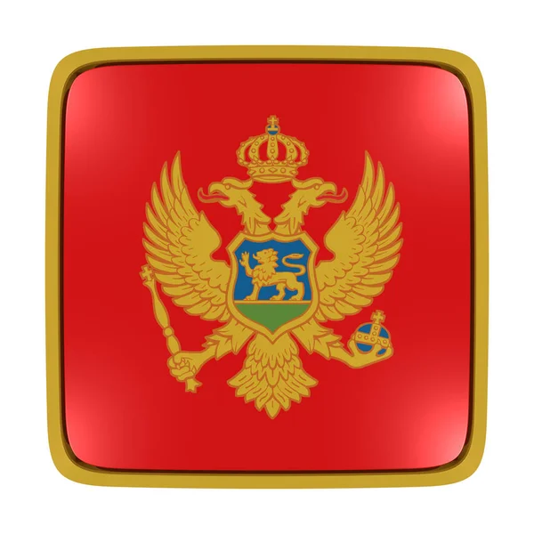 Montenegro flag icon — Stock Photo, Image