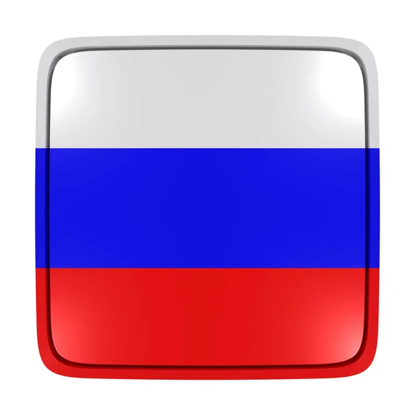 Ρωσική Ομοσπονδία εικονίδιο σημαίας — Φωτογραφία Αρχείου
