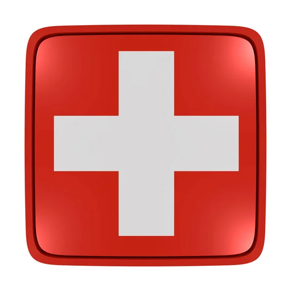 Switzerland flag icon — Stock Photo, Image