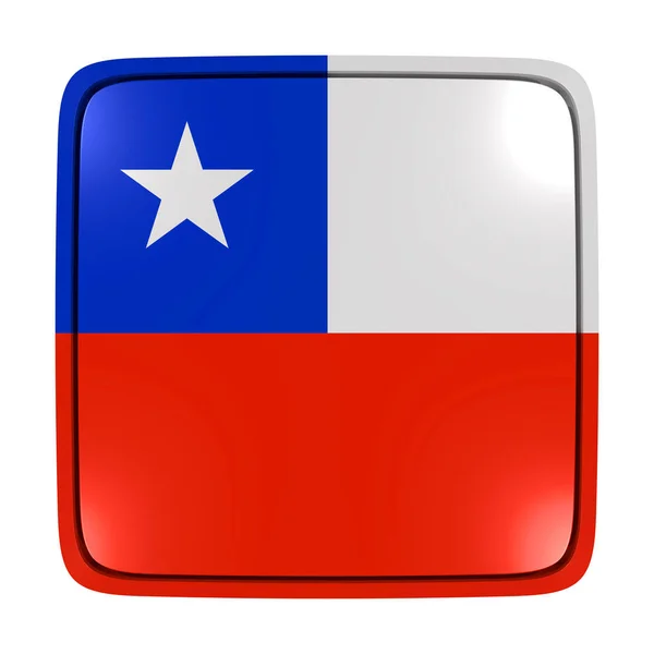 Icono de Bandera de Chile — Foto de Stock