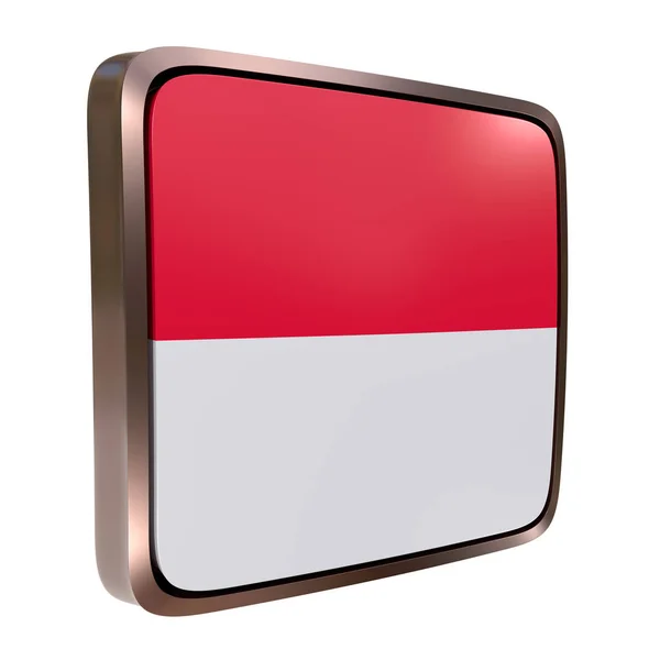 Indonesia flag icon — Stock Photo, Image