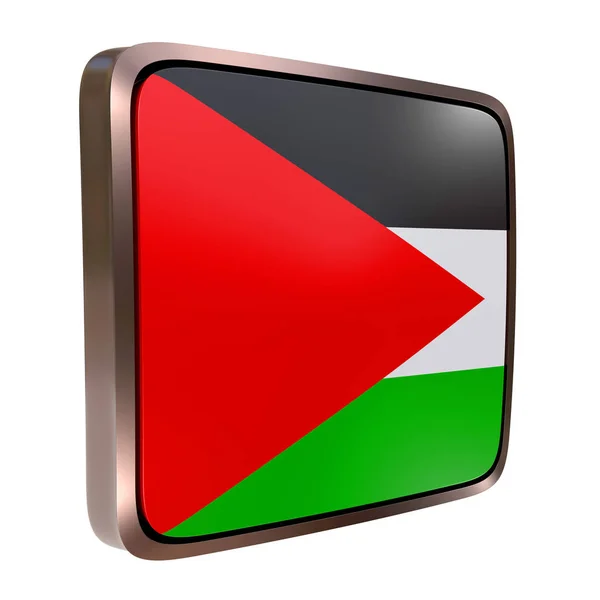 Palestina vlag, pictogram — Stockfoto