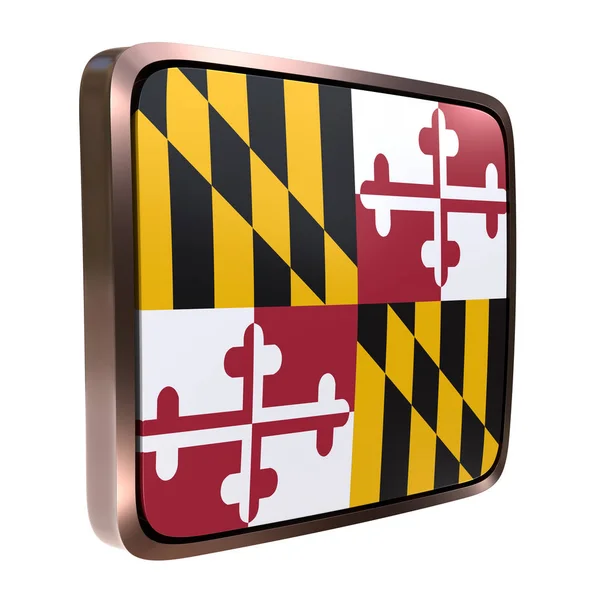 Ikona příznaku Maryland — Stock fotografie