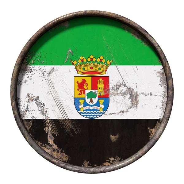Eski Extremadura bayrak — Stok fotoğraf