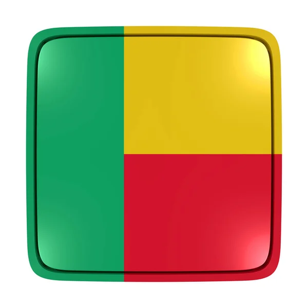 Benini Köztársaság jelző ikon — Stock Fotó