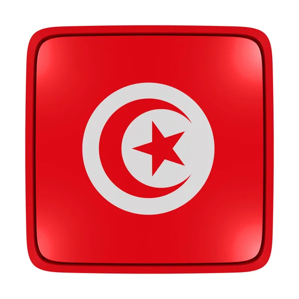 Tunisien flaggikonen — Stockfoto