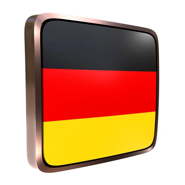 Ikona flagi Niemiec — Zdjęcie stockowe