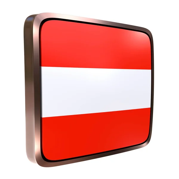 Значок прапорця Австрії — стокове фото